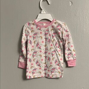 Swiggles Pink and White Unicorn Pajama Set